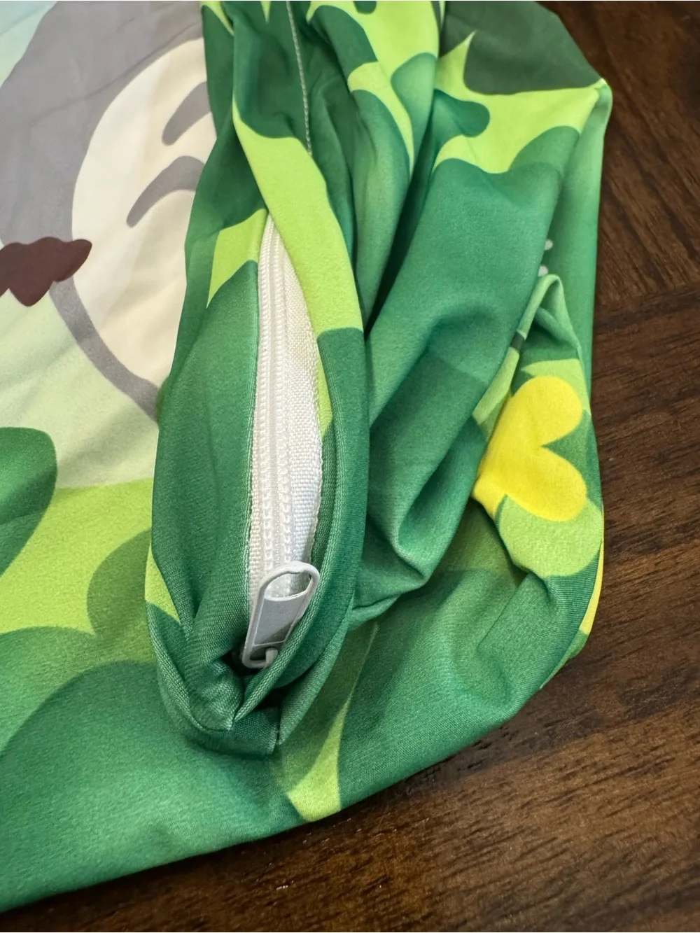 Totoro cooling pillowcases with zipper fit standard and bigger - Green & Blue